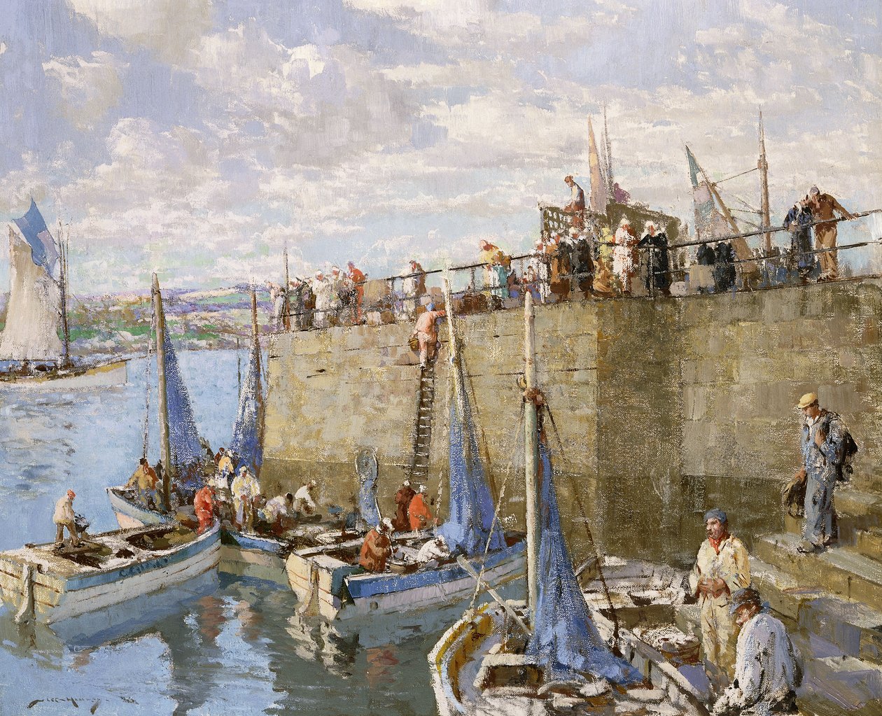 Sardine Fishers, Concarneau af William Lee Hankey