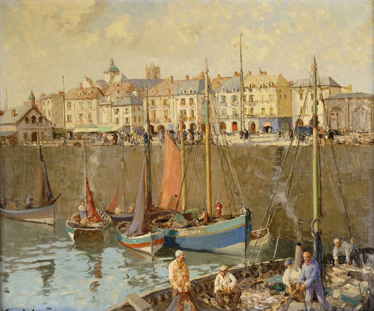 Quai, Dieppe af William Lee Hankey