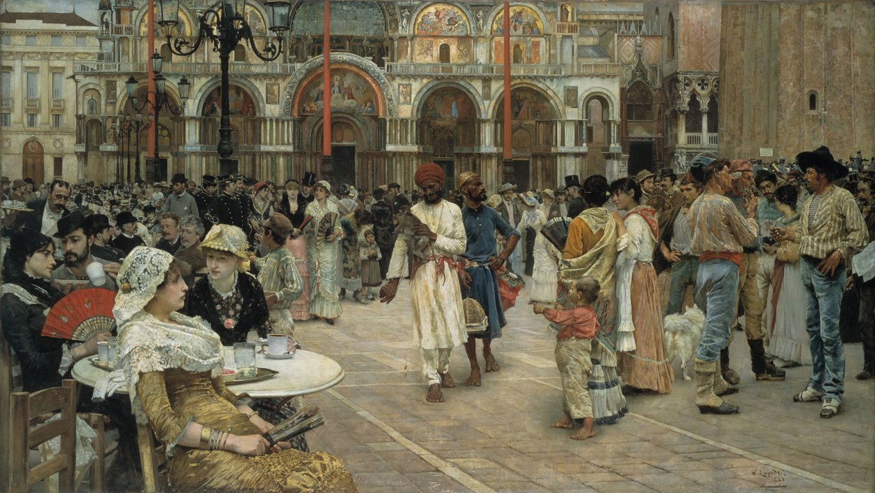 Markuspladsen, Venedig, 1883. af William Logsdail
