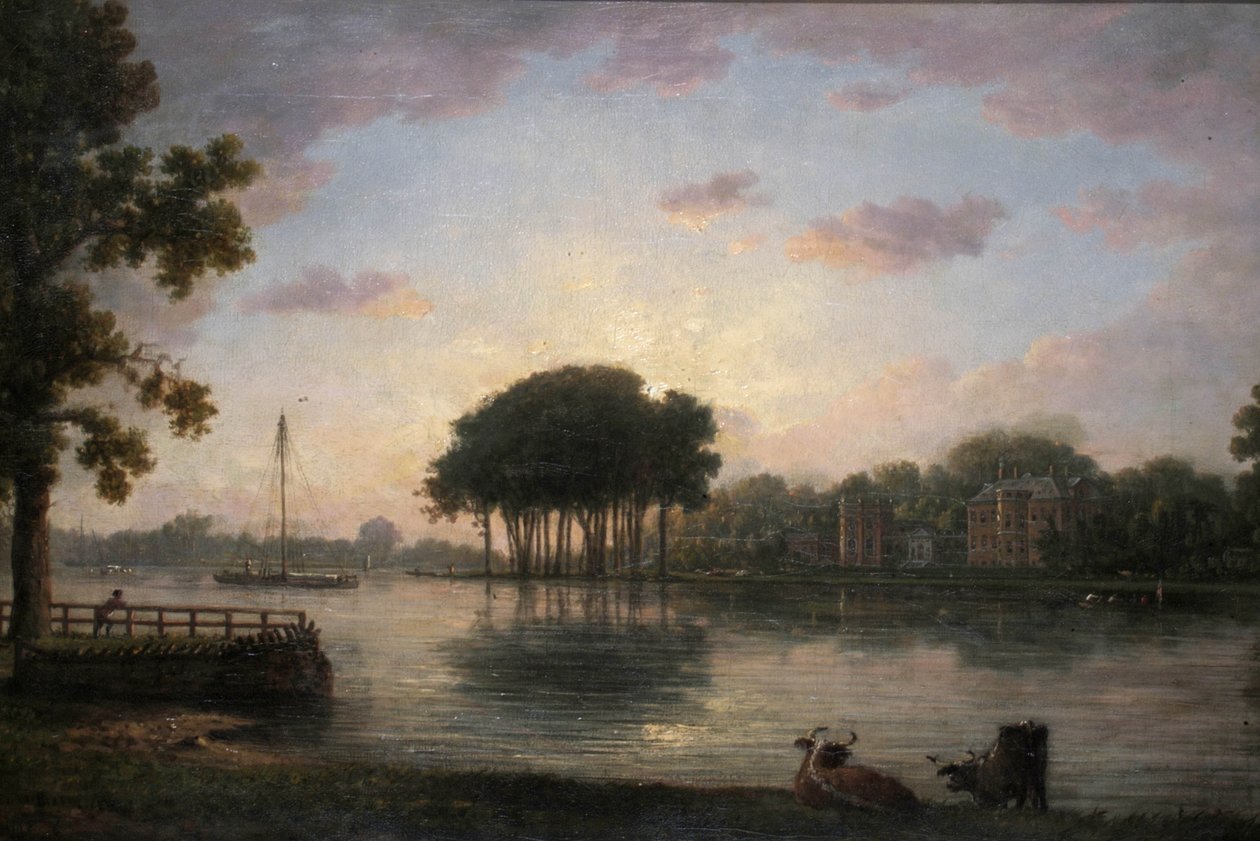 Orleans House, Twickenham, Middlesex, ca. 1800 af William Marlow