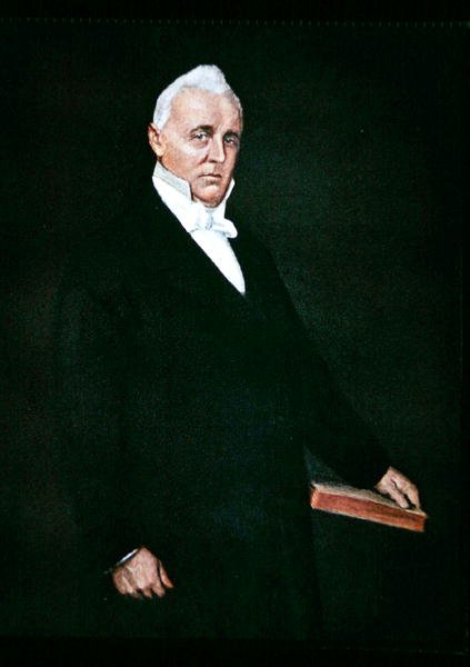 James Buchanan (farve litho) af William Merritt (after) Chase