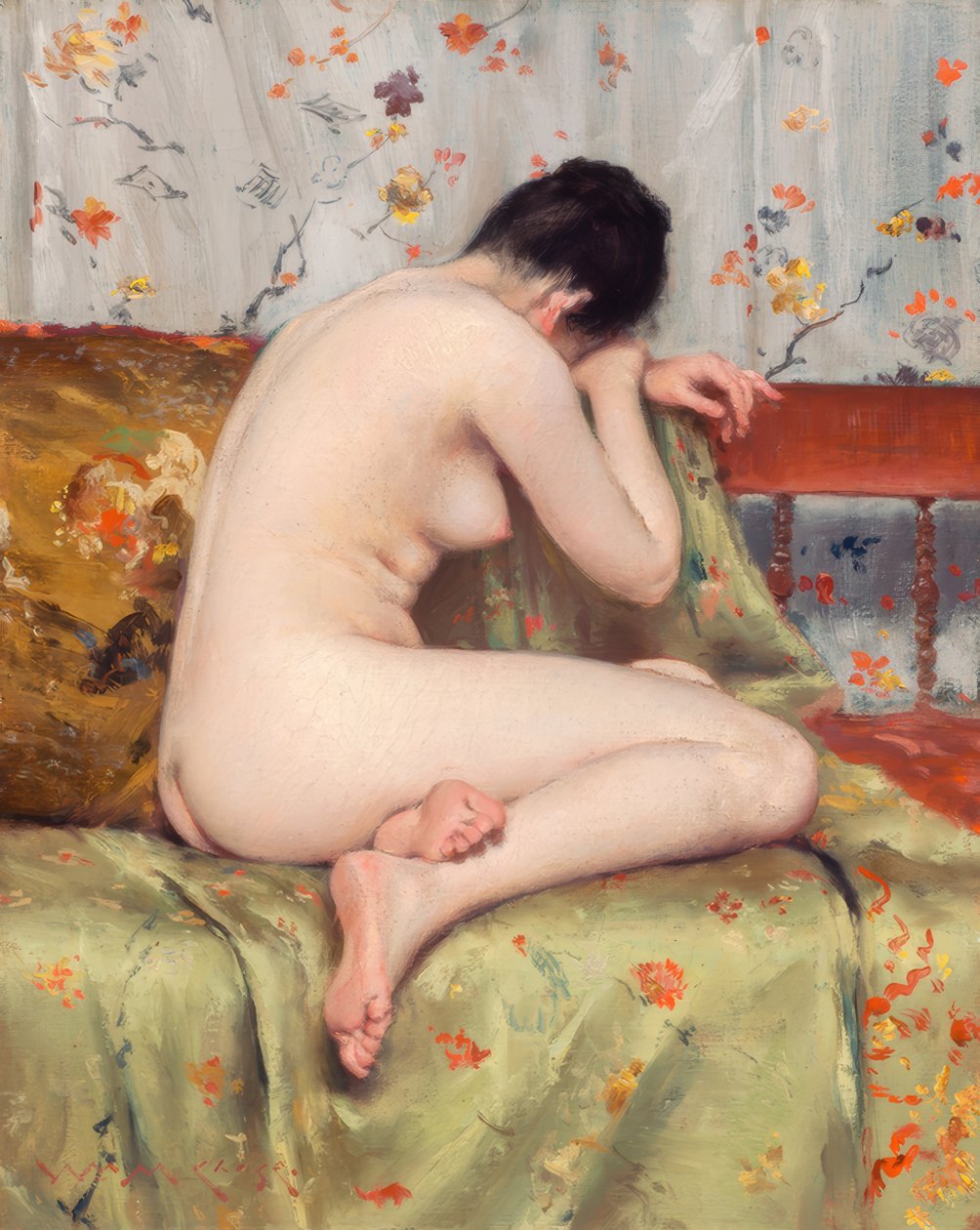 En moderne Magdalene af William Merritt Chase