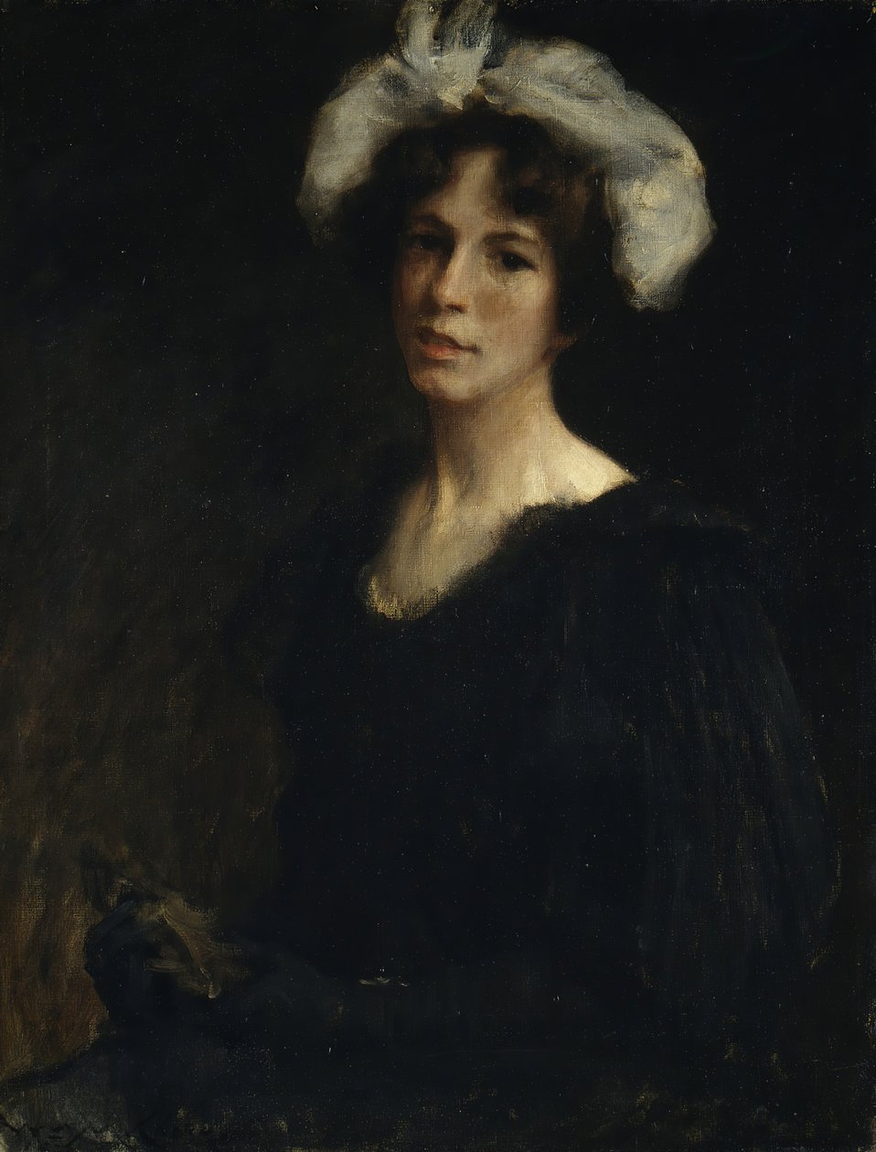 Bessie Potter, ca. 1895. af William Merritt Chase