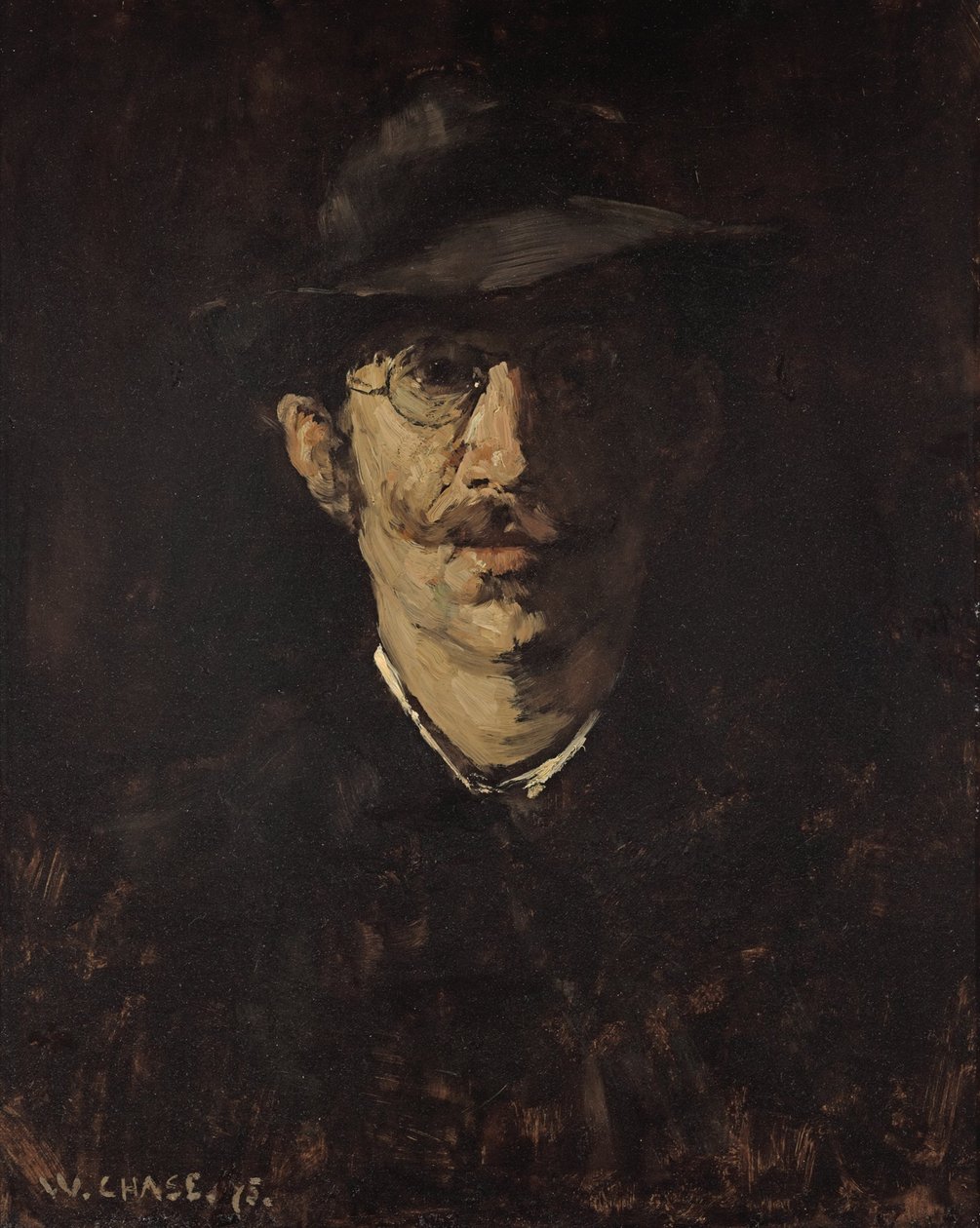 Portræt af Hugo von Habermann af William Merritt Chase