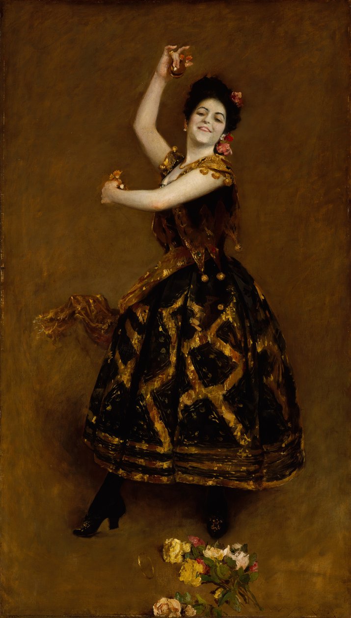 Carmencita, 1890. af William Merritt Chase
