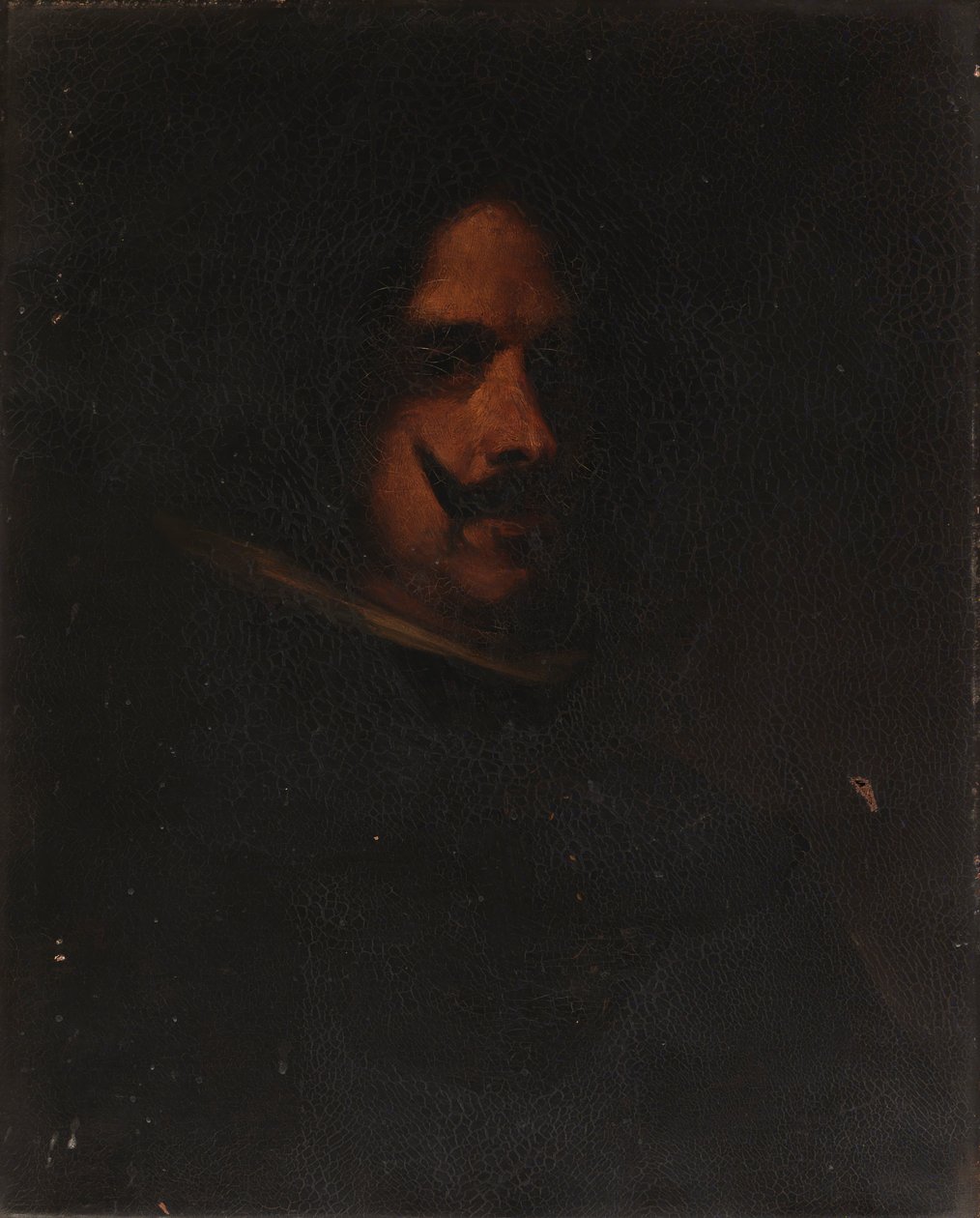 Hoved af en mand, ca. 1872-1879. af William Merritt Chase
