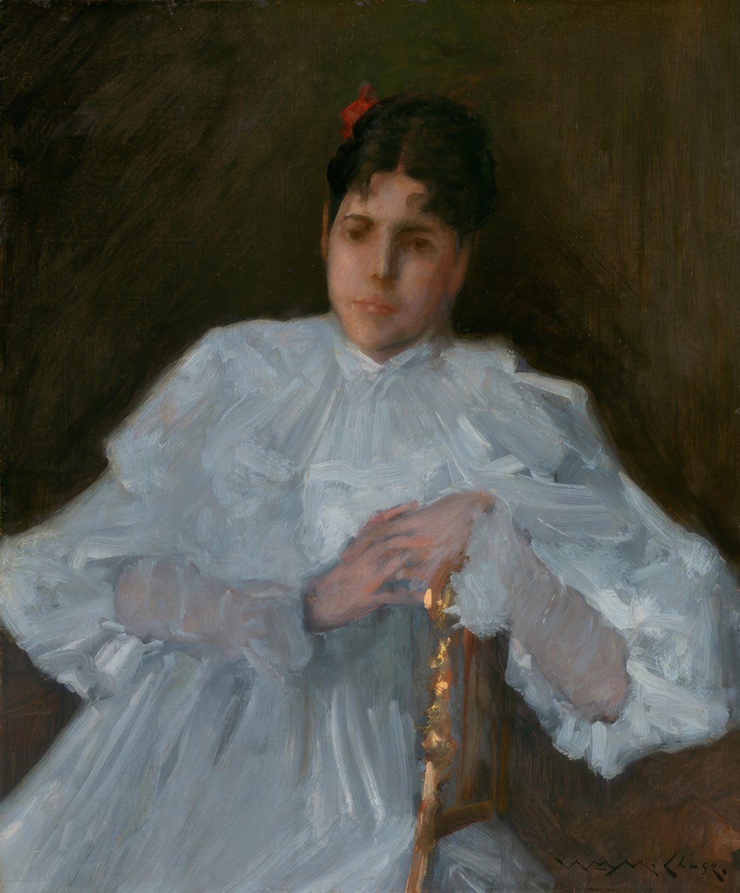 Pige i hvidt af William Merritt Chase