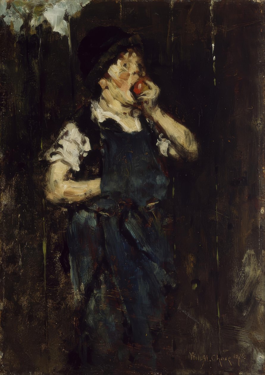 The Apprentice (Dreng med Apple) af William Merritt Chase