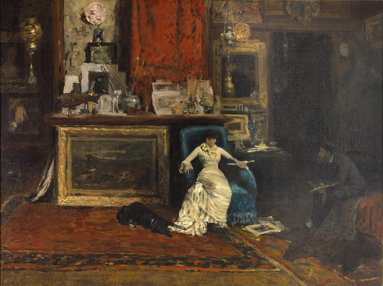 The Tenth Street Studio af William Merritt Chase