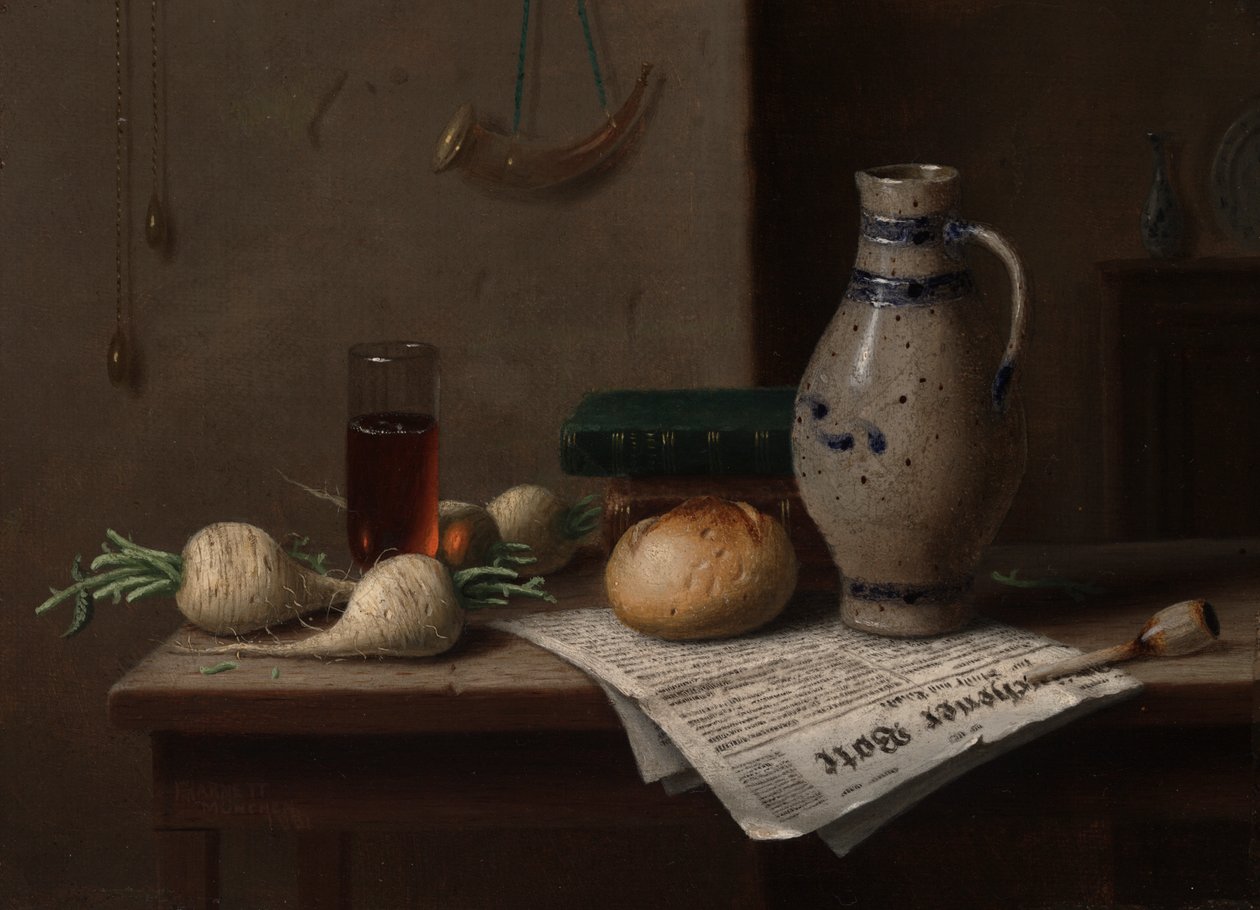 Munchener Bote af William Michael Harnett