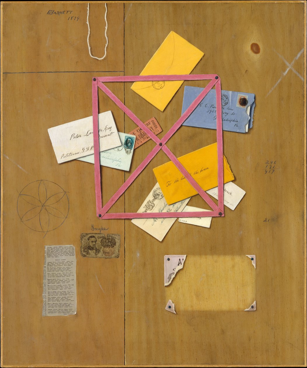Kunstnerens brevstativ af William Michael Harnett