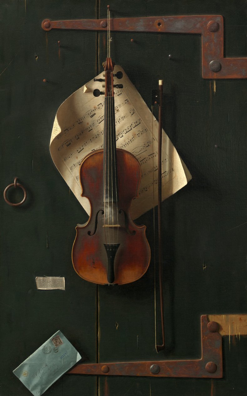 Den gamle violin, 1886. af William Michael Harnett