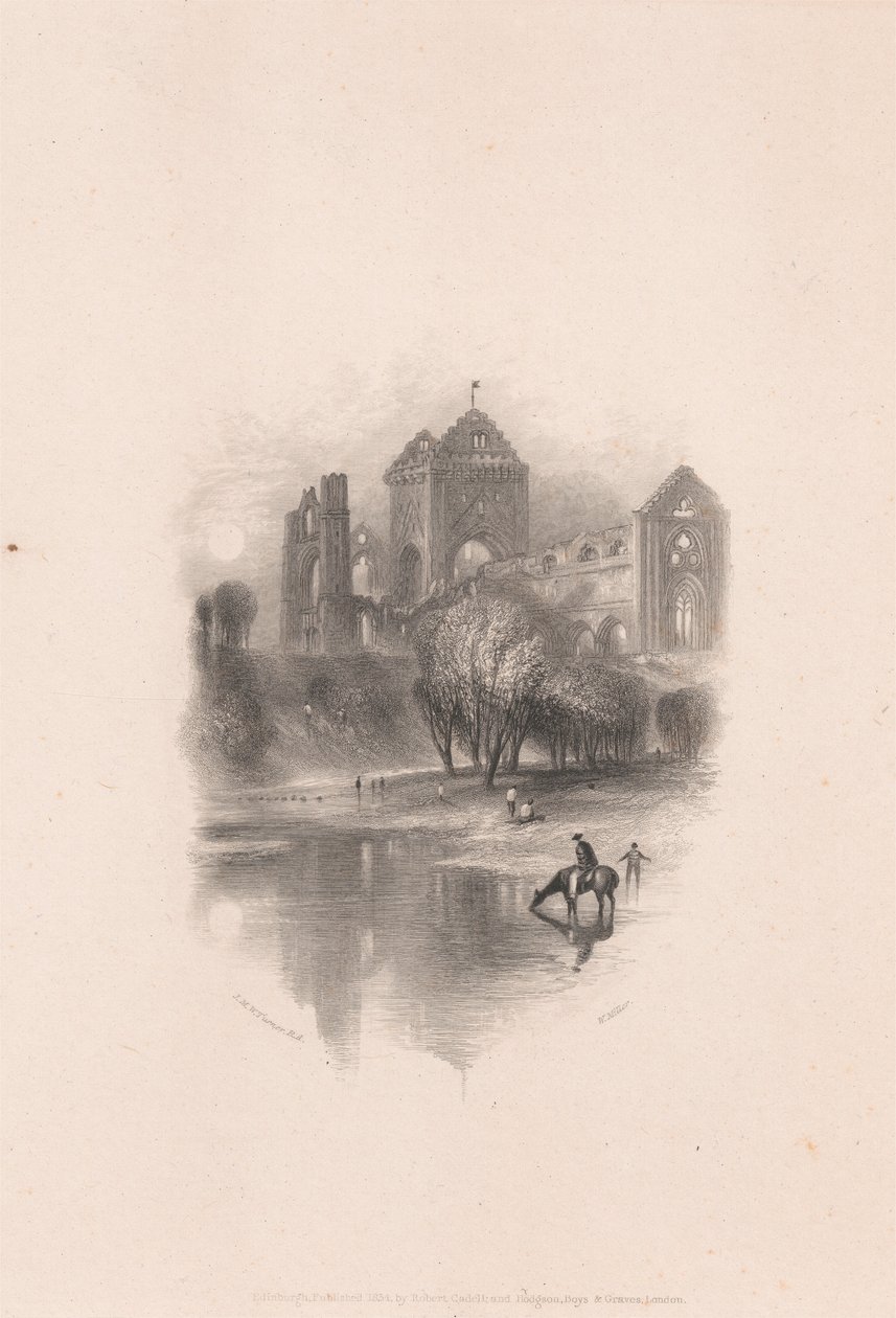 New Abbey, nær Dumfries af William Miller
