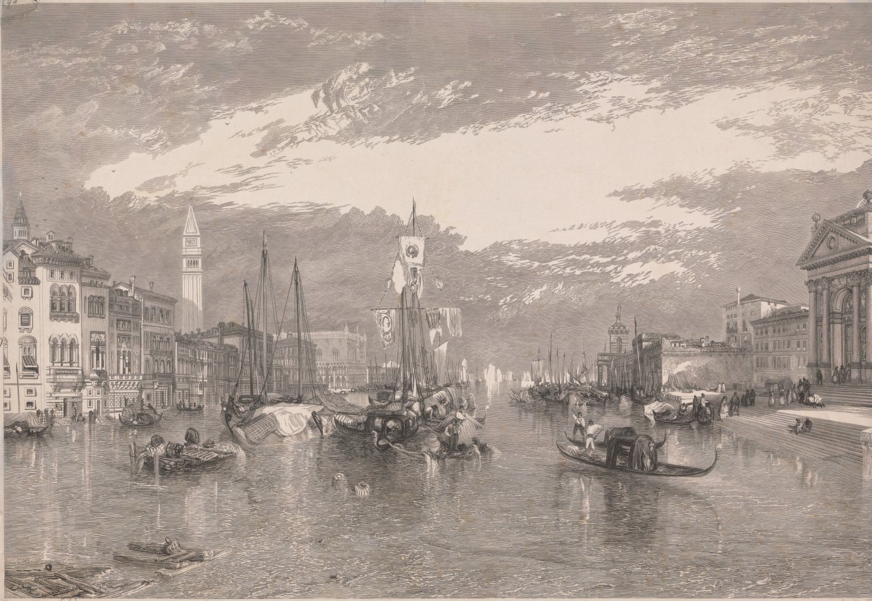 Canal Grande, Venedig af William Miller