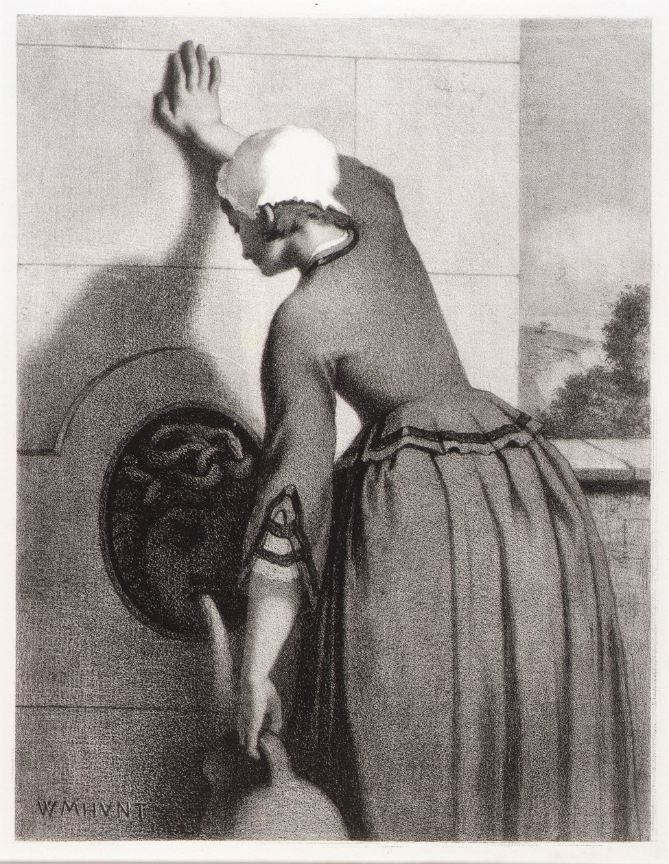 Pigen ved springvandet af William Morris Hunt