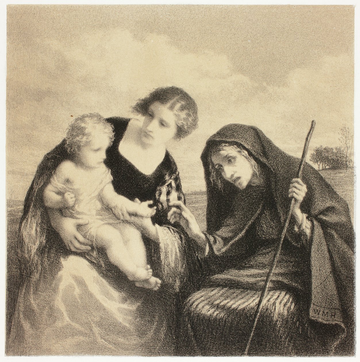 Spåkonen af William Morris Hunt