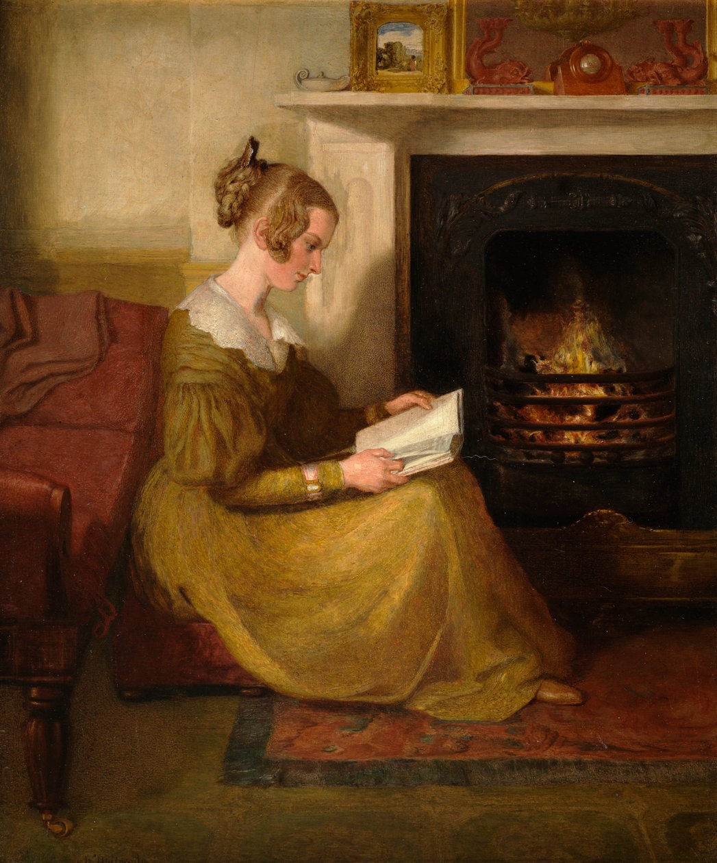 A Fireside Read, c.1825 af William Mulready