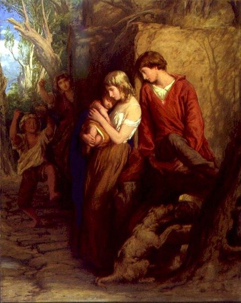 Første kærlighed af William Mulready