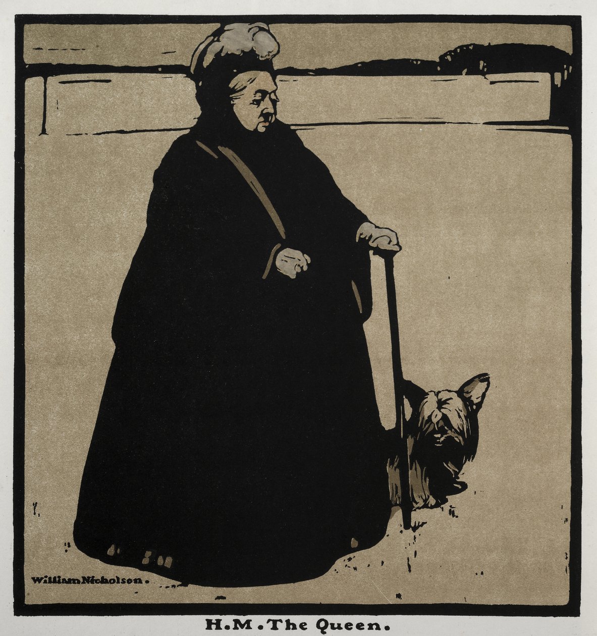 Tolv Portrætter: H. M. Dronningen af William Nicholson
