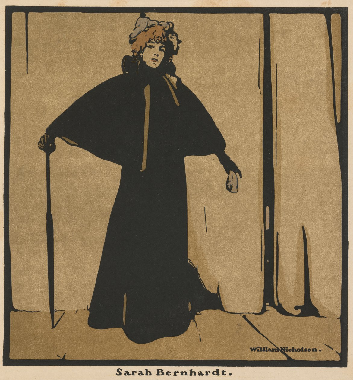 Tolv portrætter: Sarah Bernhardt af William Nicholson