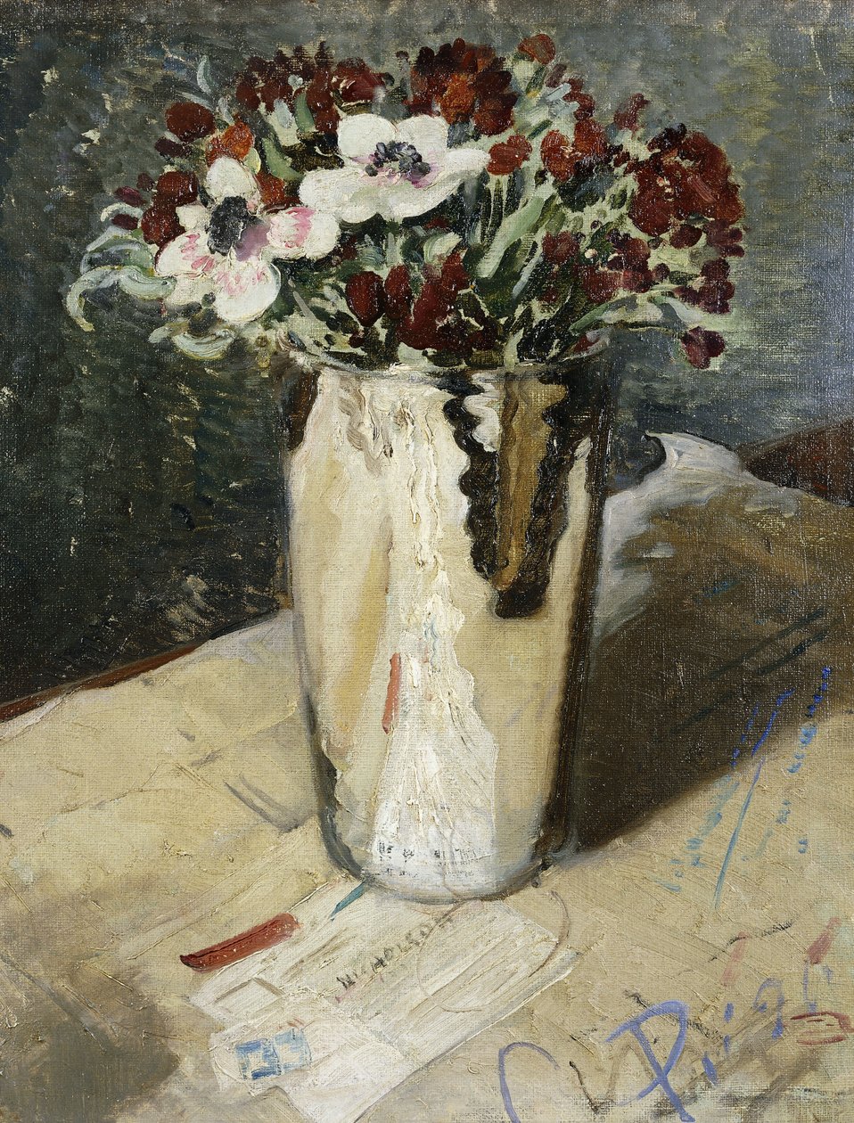Vægblomster og anemoner af William Nicholson