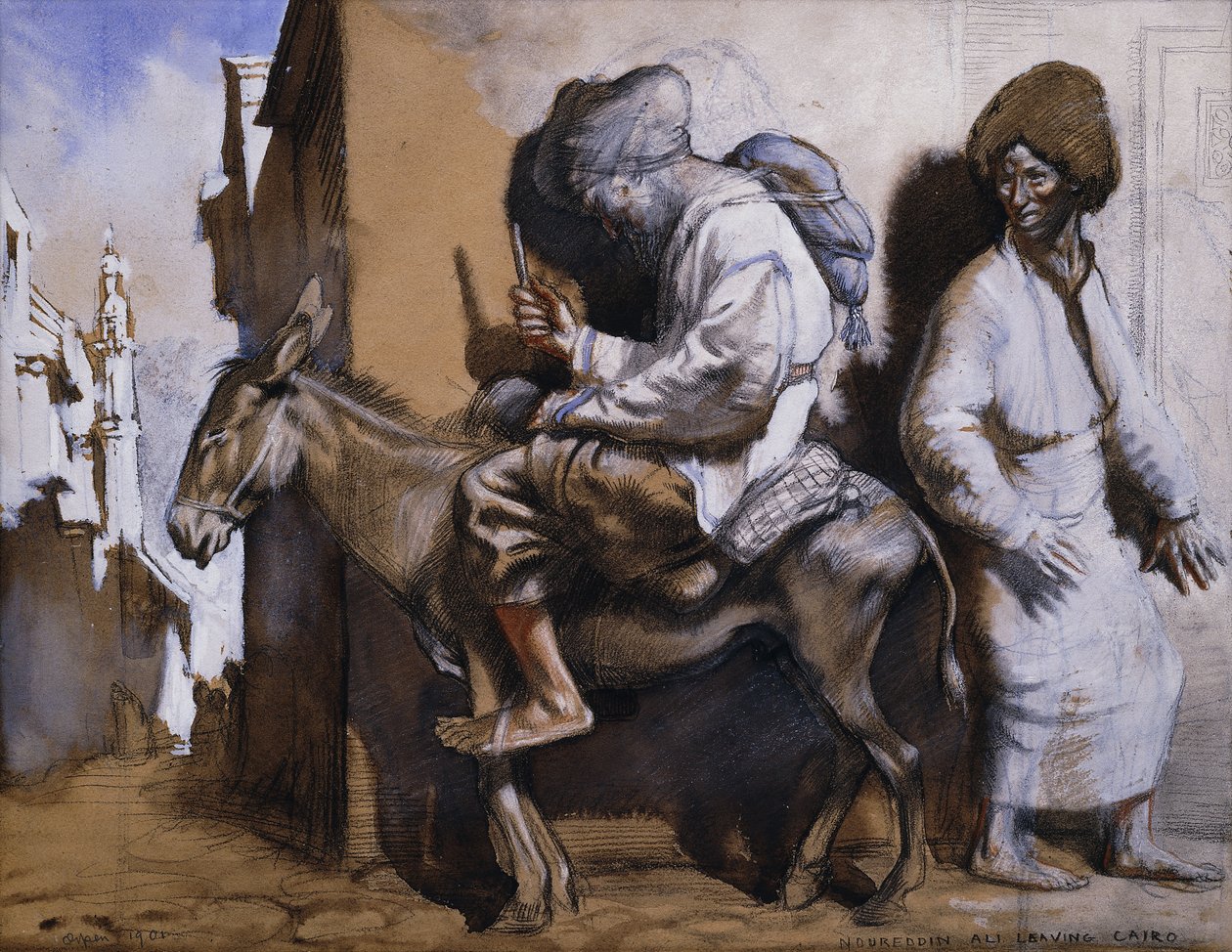 Noreddin Ali forlader Cairo, af William Orpen