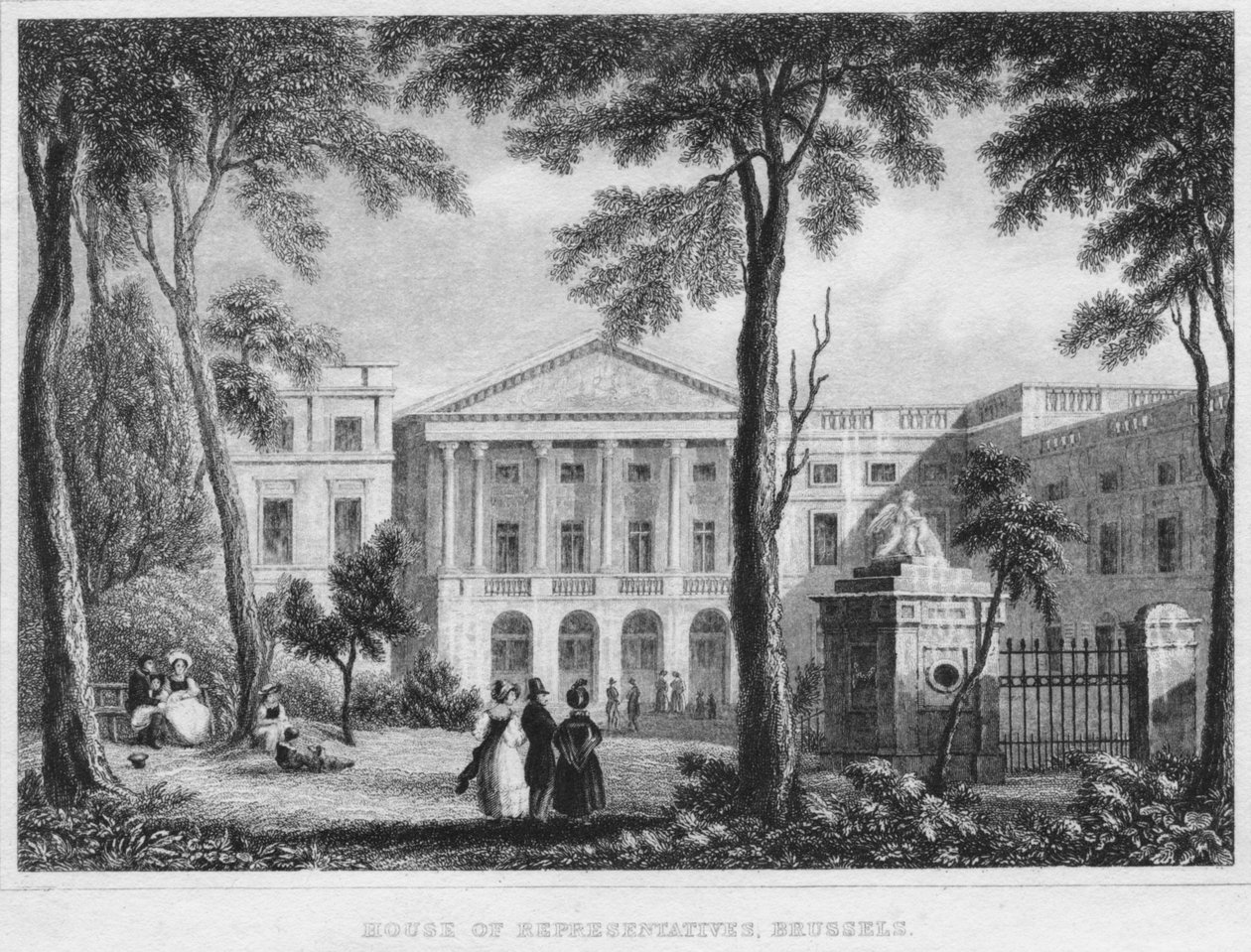 Repræsentanternes Hus, Bruxelles, 1850 af William Owen