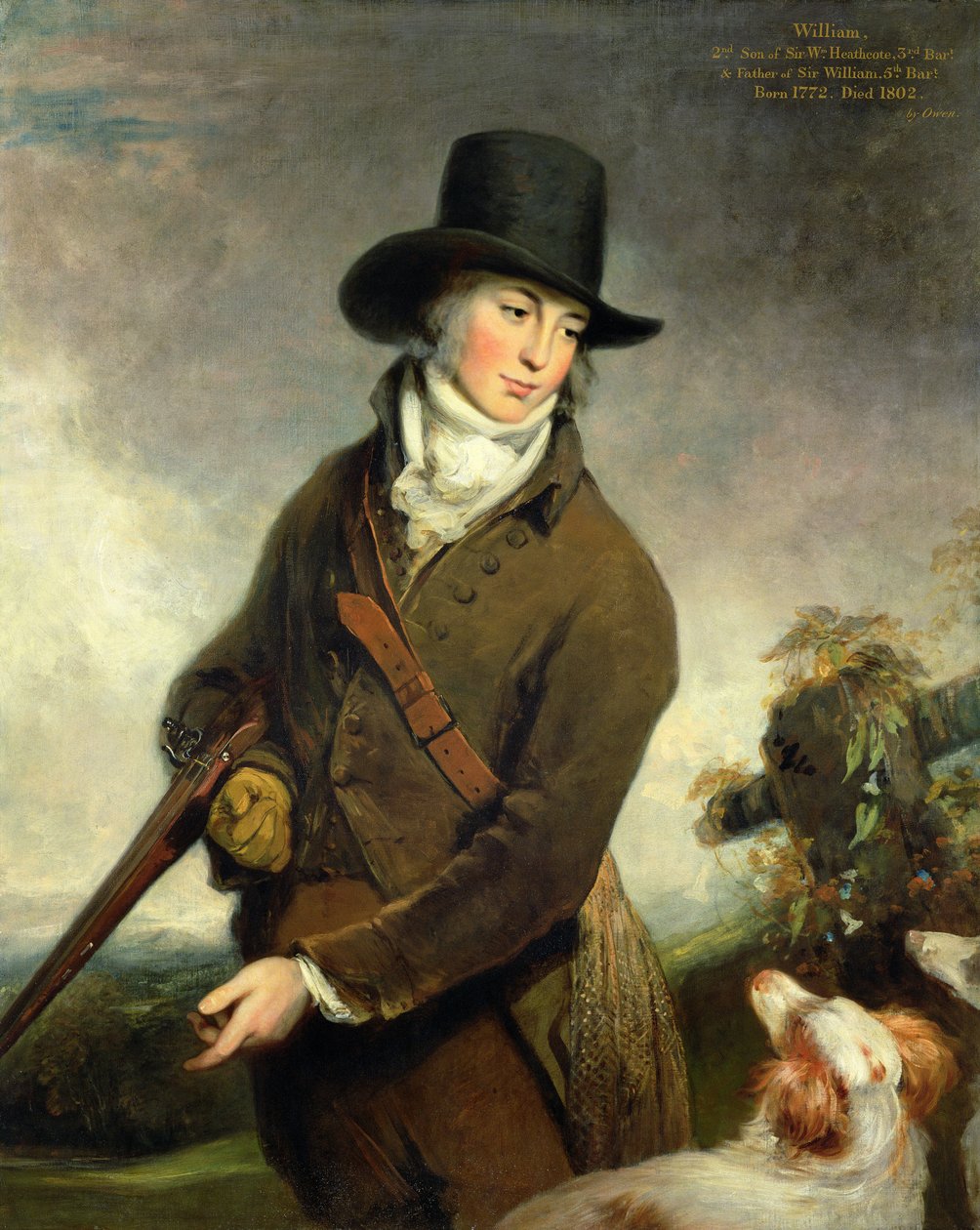 Pastor William Heathcote (1772-1802) (olie på lærred) af William Owen