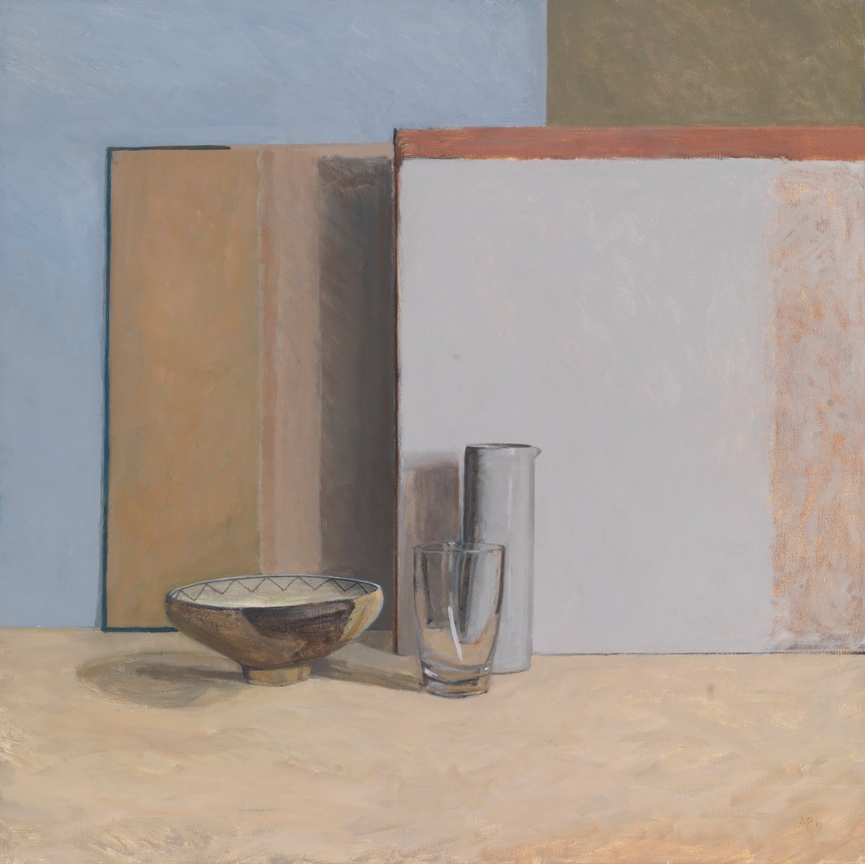 Peruansk skål 03 (olie på panel) af William Packer