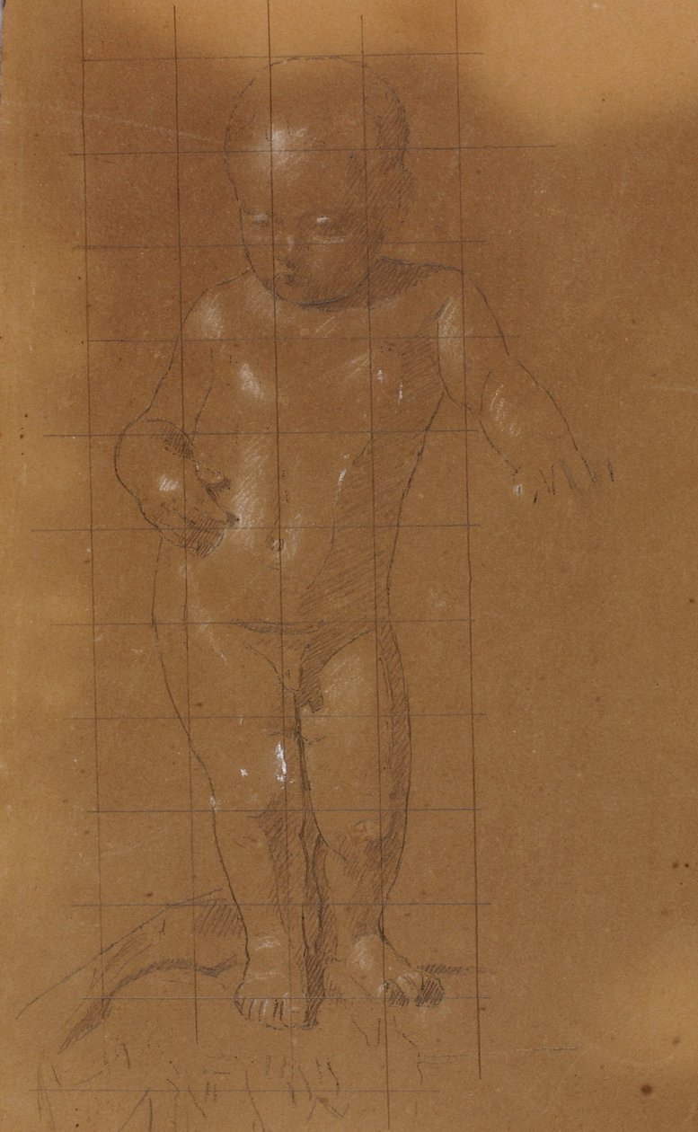 Stående nøgent barn af William Page