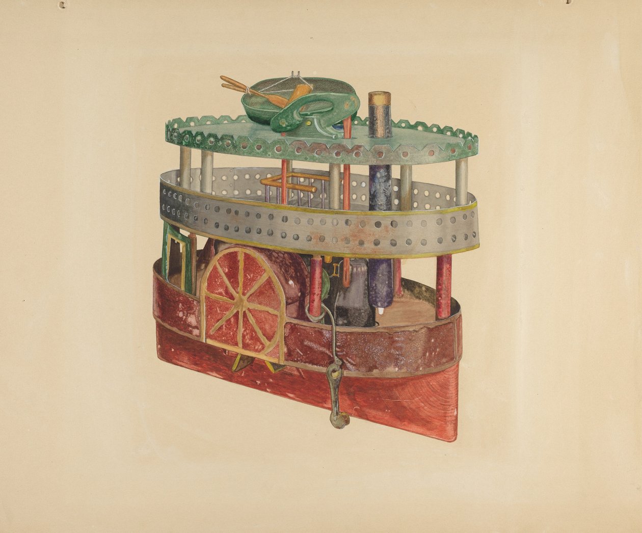 Model af en Side-Wheeler af William Pollman
