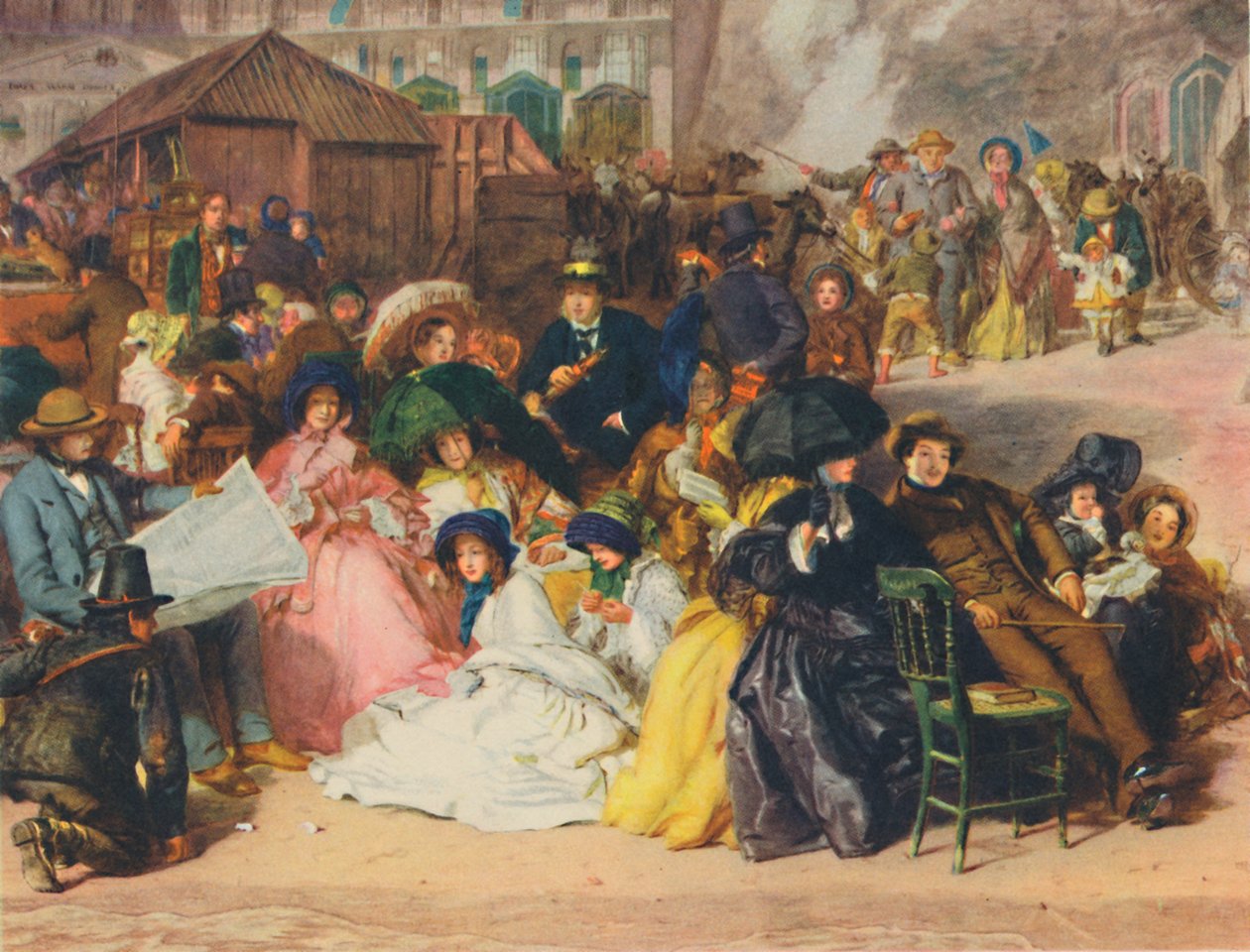 Ramsgate Sands, 1854, 1948. af William Powell Frith