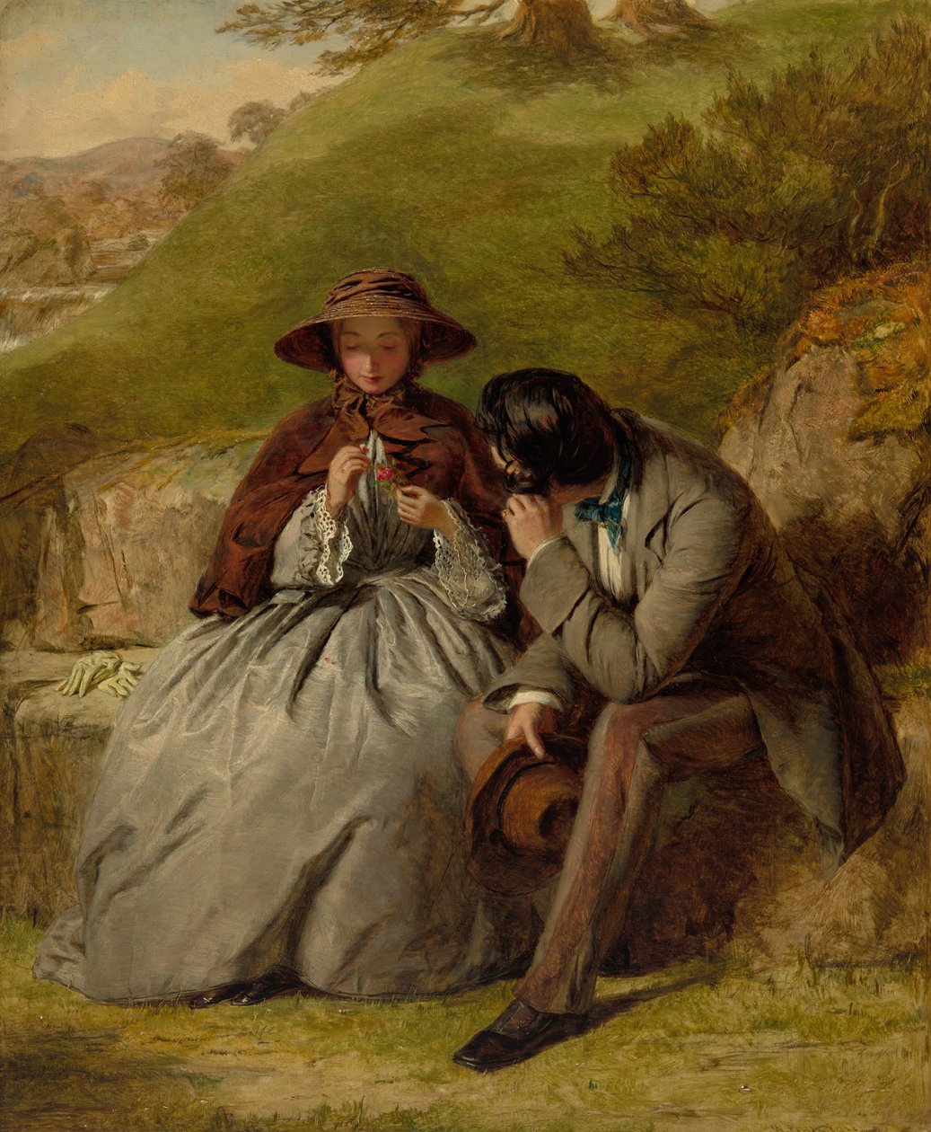 De elskende, 1855. af William Powell Frith