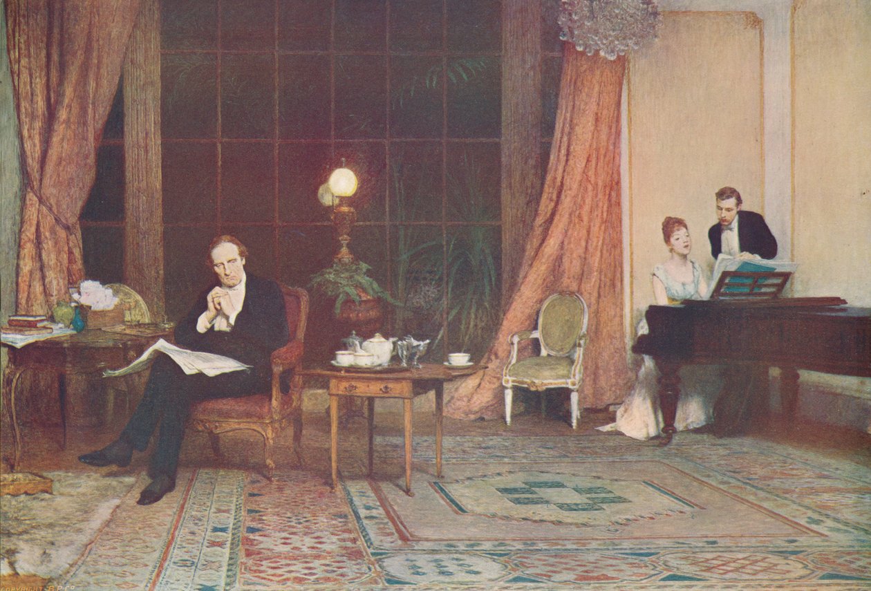 Hendes mødres stemme, c1888, c1900. af William Quiller Orchardson