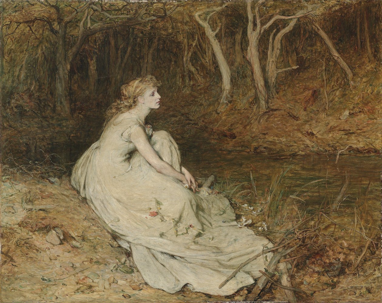 Ophelia, ca. 1874 (olie på lærred) af William Quiller Orchardson