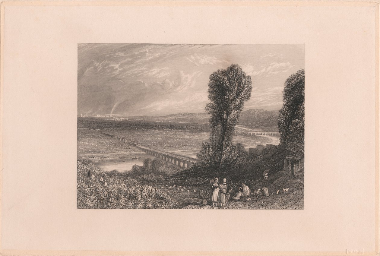Bridge of St. Cloud & Sevres af William Radclyffe