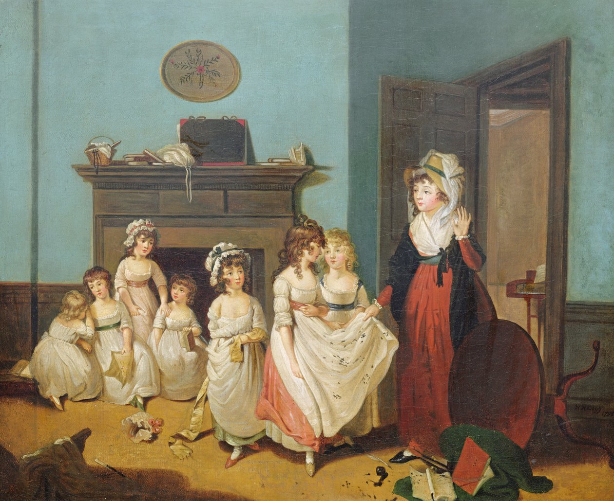 The Romps (olie på lærred) af William Redmore Bigg