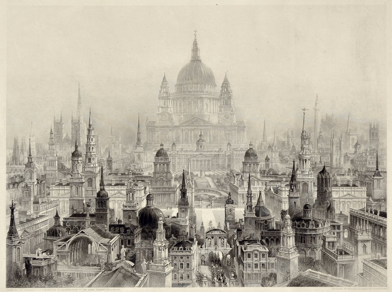 Principal Buildings af Sir Christopher Wren af William Richardson