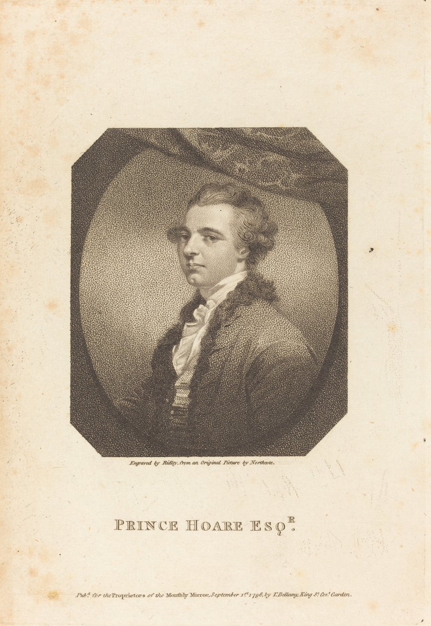 Prince Hoare Esq. af William Ridley after James Northcote