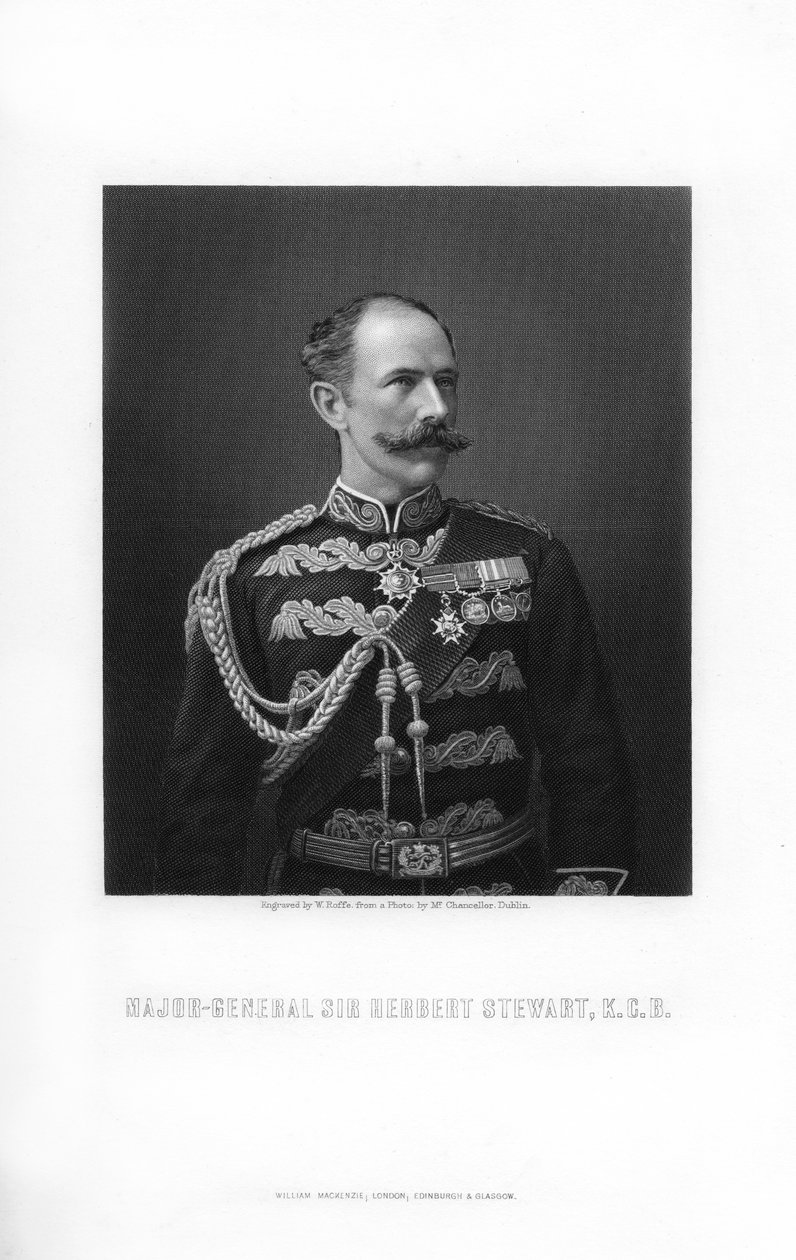Sir Herbert Stewart, britisk soldat, 1893. af William Roffe