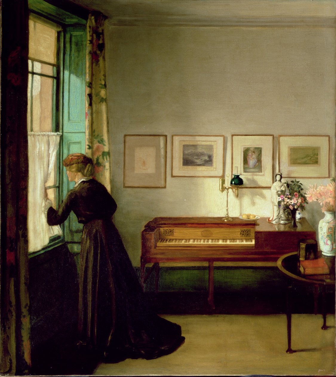 Et interiør af William Rothenstein