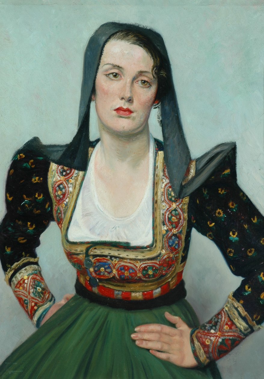 Miss Grant (olie på lærred) af William Rothenstein