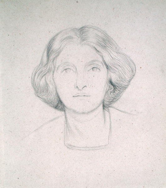 Portræt af fru Max Beerbohm af William Rothenstein