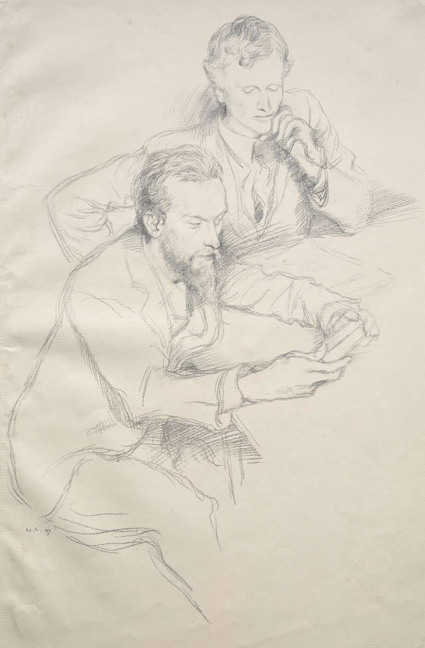 Ricketts og Shannon, 1897. af William Rothenstein