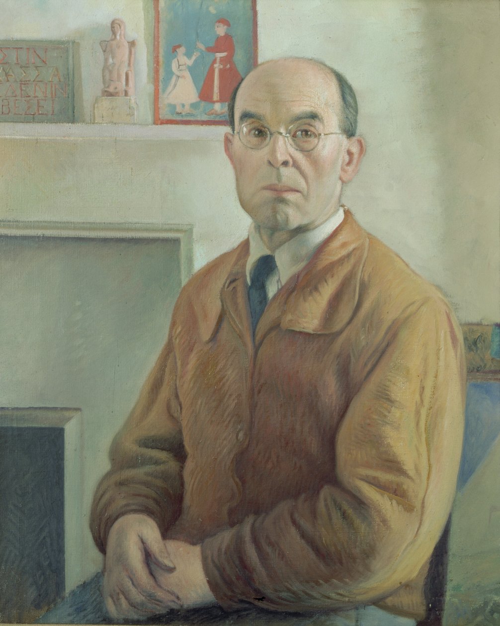 Selvportræt (olie på lærred) af William Rothenstein