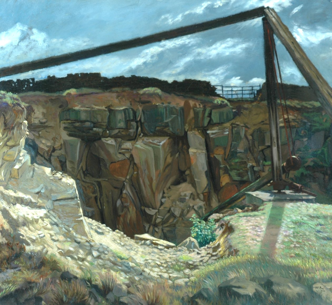 The Old Quarry, Hawksworth af William Rothenstein