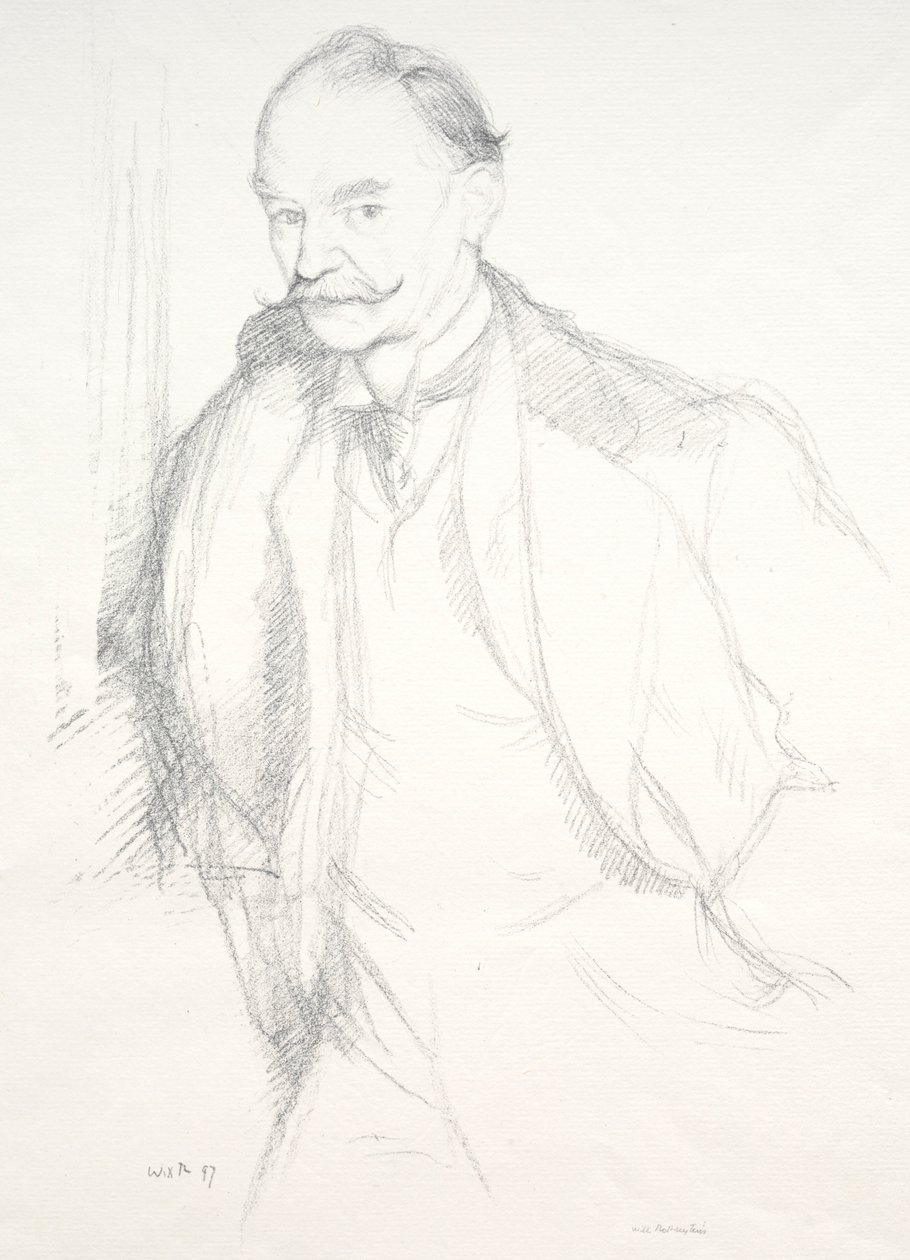 Thomas Hardy, 1897. af William Rothenstein