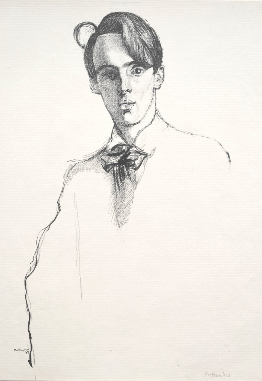 William Butler Yeats, 1898. af William Rothenstein