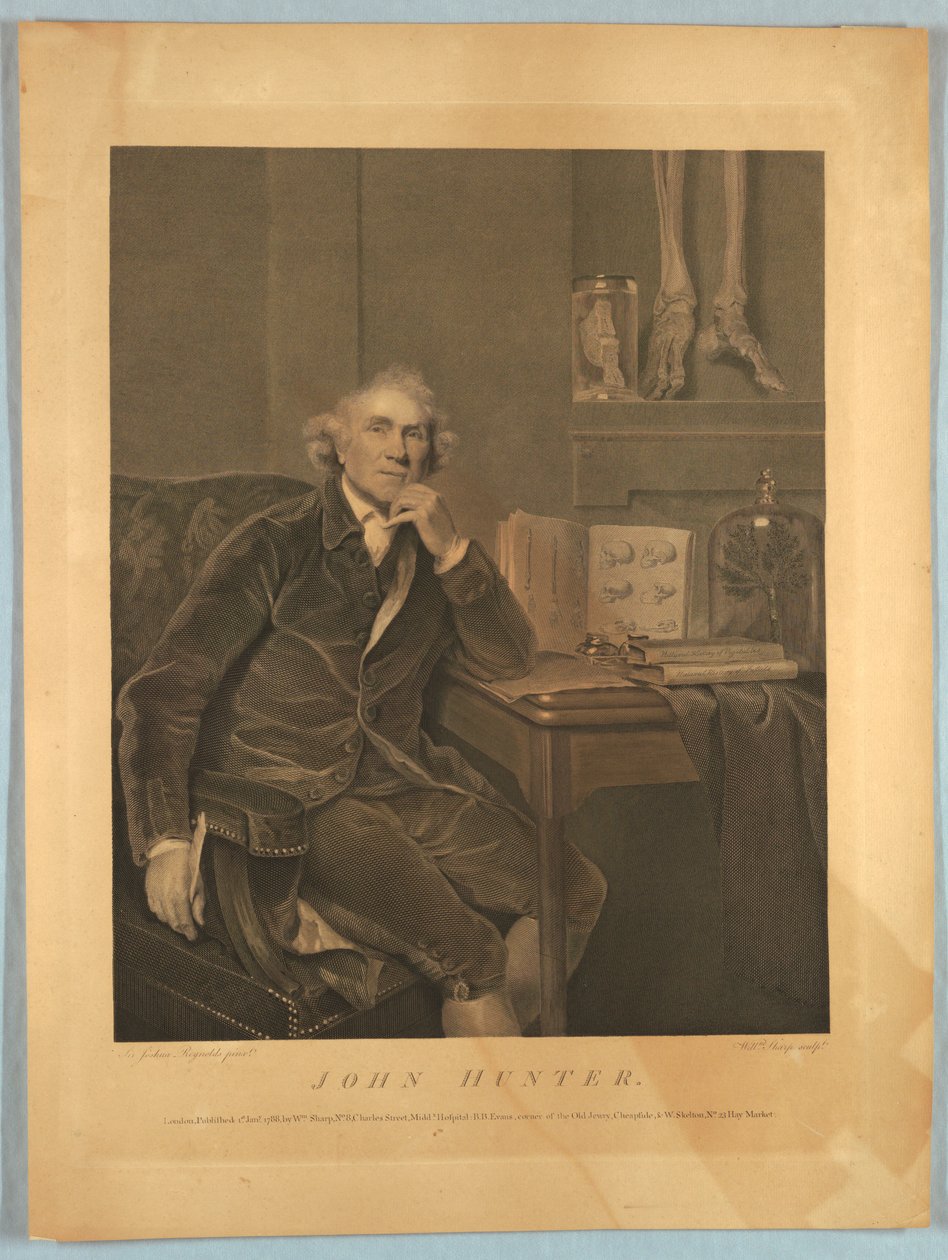 Portræt af John Hunter af William Sharp