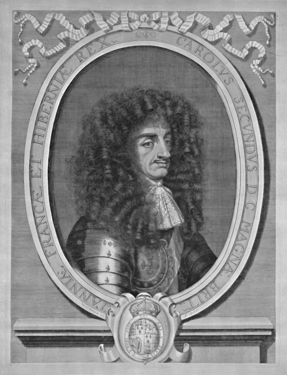 Portræt af Charles II, c1660-1685, 1928 af William Sherwin